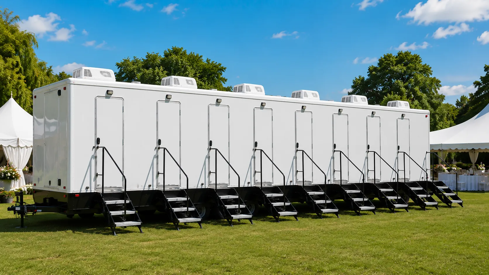 8 Stall Restroom Trailer in Bossier City, LA