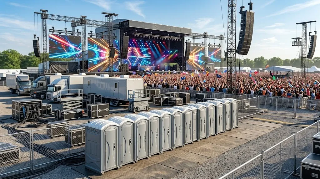Concert Restroom Rental in Bossier City, LA